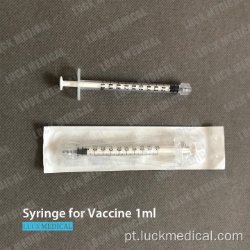 Seringa de vacina descartável de vazio para covid 1ml